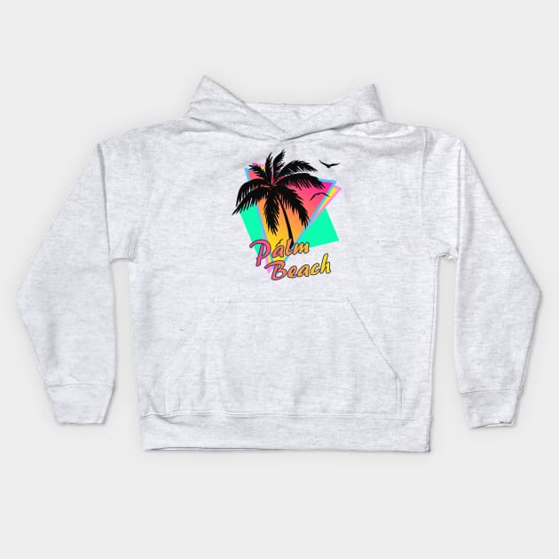 Palm Beach Kids Hoodie by Nerd_art